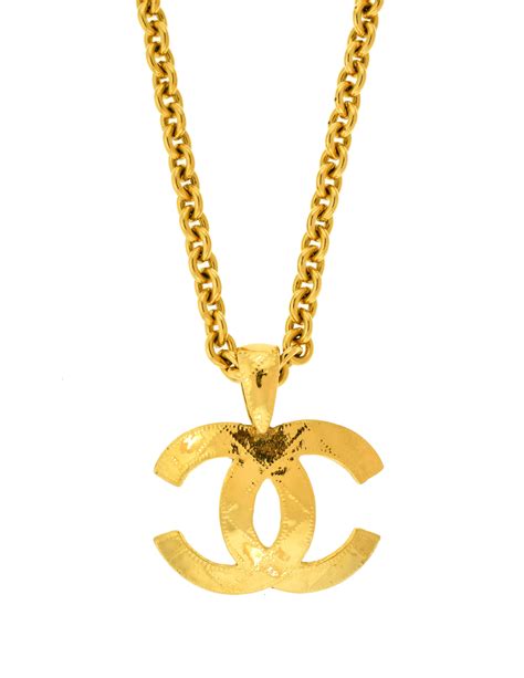 coco chanel cc logo necklace|vintage coco chanel necklace.